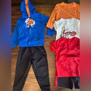 6 Champion Boys 4t Hooded Sweatshirt, Sweatpant, Longsleeved, 2 T-Shirt & Short